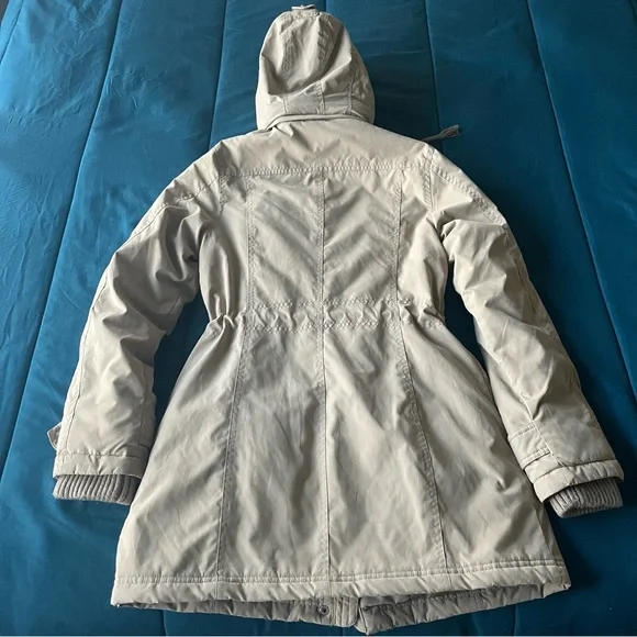 DKNY Beige Light Brown Parka Winter Coat - Picture 9 of 16